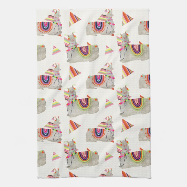 Linge De Cuisine Collection Llamarama Motif II (Vertical)