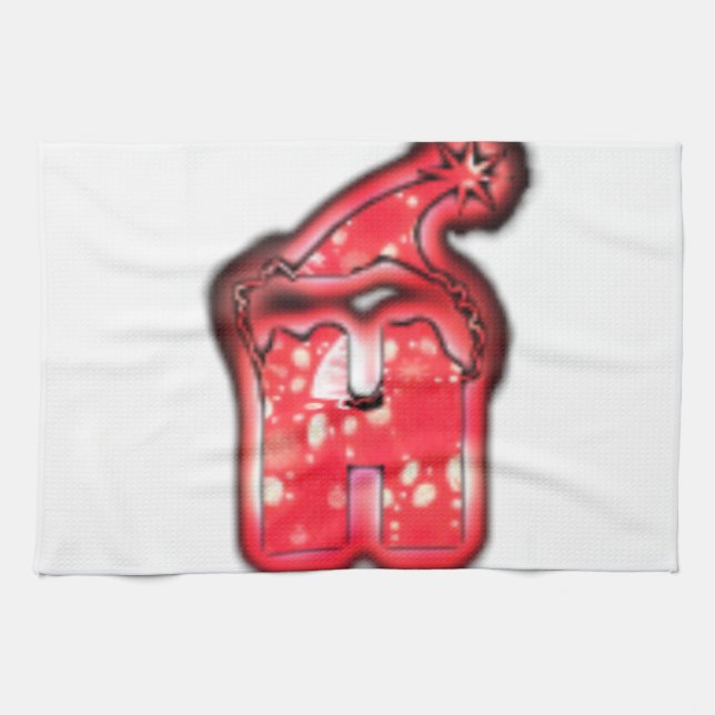 Linge De Cuisine Collection moderne de chapeaux de Santa. (Horizontal)