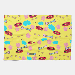 Linge De Cuisine Collier de chien mignon et design os