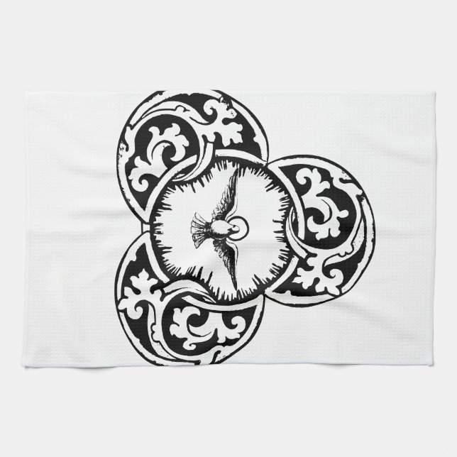 Linge De Cuisine Colombe du Saint-Esprit symbole chrétien (Horizontal)