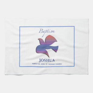 Linge De Cuisine Colombe personnalisable et adulte de baptême
