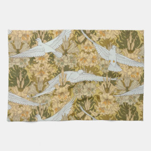 Linge De Cuisine Colombes vintages et fleurs d'art déco
