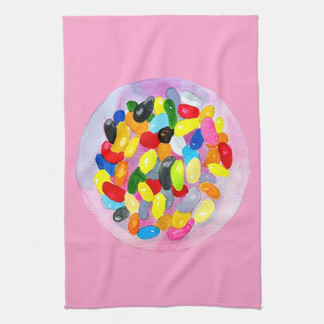 Linge De Cuisine Colonnes sucrées et colorées de bonbons (Vertical)