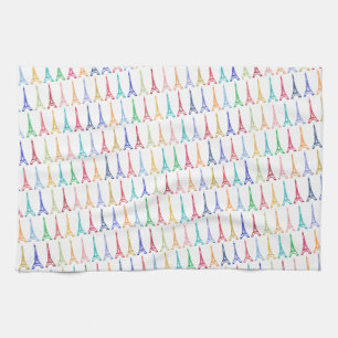 Linge De Cuisine color eiffel towertern pattern