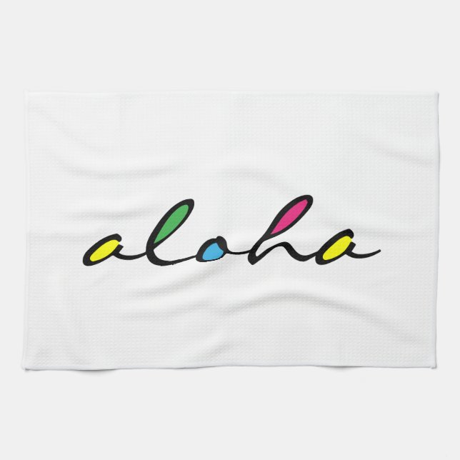 Linge De Cuisine coloré ALOHA (Horizontal)
