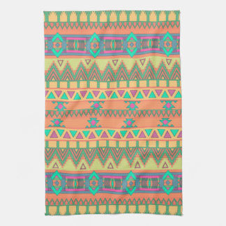 Linge De Cuisine Coloré Chevron Zig Zag Tribal Aztec Ikat Motif
