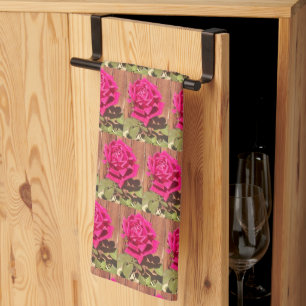 Linge De Cuisine Coloré Élégant rose Floral Flower rose