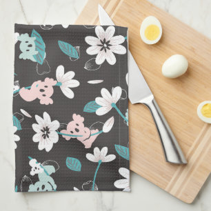 Linge De Cuisine Coloré Koala Motif mignon animal et floral