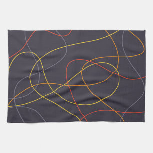 Linge De Cuisine Coloré, moderne, simple, tendance, lignes courbes