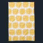Linge De Cuisine Coloré moderne Soleils Motif jaune<br><div class="desc">Décorez votre cuisine avec cette serviette d'art solaire cool. Faites un grand cadeau de ménage,  d'anniversaire ou de mariage! Vous pouvez le customiser et ajouter du texte. Consultez ma boutique pour plus de couleurs et de motifs !</div>