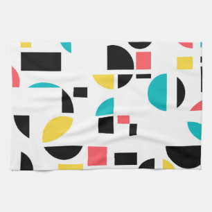 Linge De Cuisine Coloré, moderne, tendance, amusant, géométrique jo
