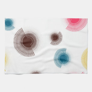 Linge De Cuisine Colorful, cool, trend urban brush strokes circles