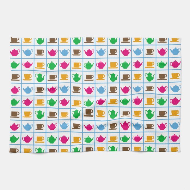 Linge De Cuisine Colorful teapots (Horizontal)