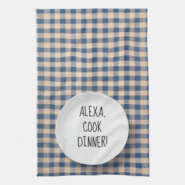 Linge De Cuisine Commande Alexa humour (Vertical)