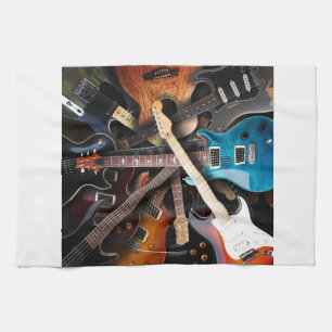 Linge De Cuisine Concept de guitares électriques