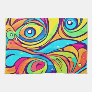 Linge De Cuisine Conception Abstraite des yeux