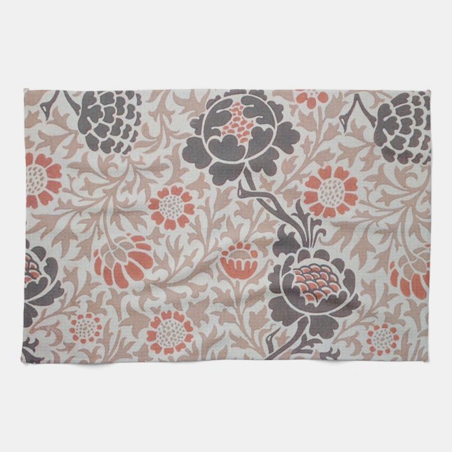Linge De Cuisine Conception d'art botanique de William Morris Graft (Horizontal)