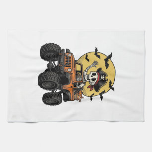 Linge De Cuisine Conception de camion monstre squelette pirate Hall
