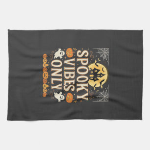 Linge De Cuisine Conception de château fantôme Halloween Vibes Somb