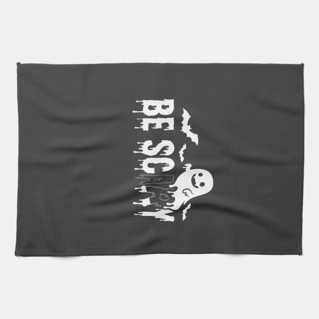 Linge De Cuisine Conception de chauve-souris fantôme Halloween effr (Horizontal)