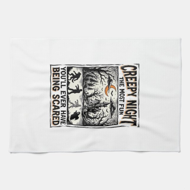 Linge De Cuisine Conception de chemise d'horreur amusante et effray (Horizontal)