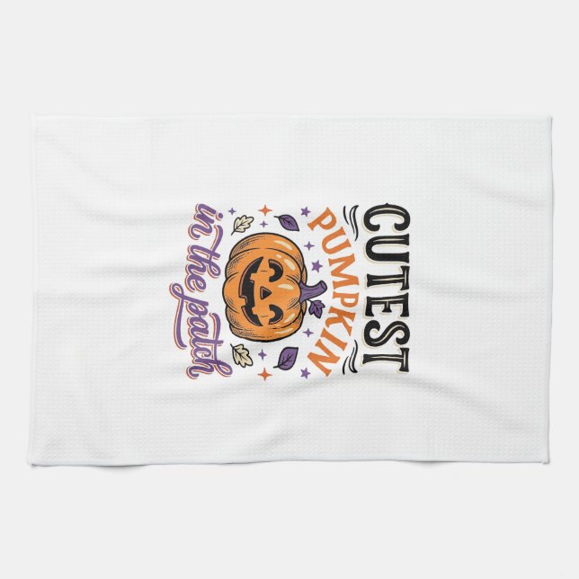 Linge De Cuisine Conception de chemise Halloween Citrouille la plus (Horizontal)