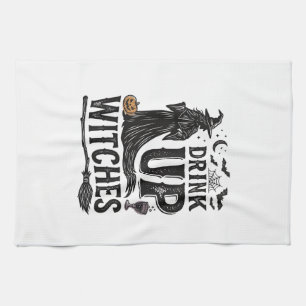 Linge De Cuisine Conception de chemise Halloween sorcières buvez vi