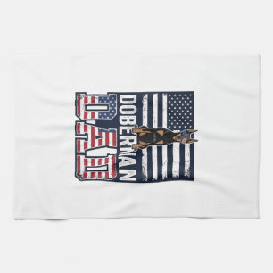 Linge De Cuisine Conception de chemise pour chien patriotique Dober