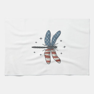 Linge De Cuisine Conception de chemise vectorielle de libellule pat