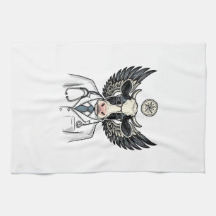 Linge De Cuisine Conception de chemise vectorielle de vache de doct