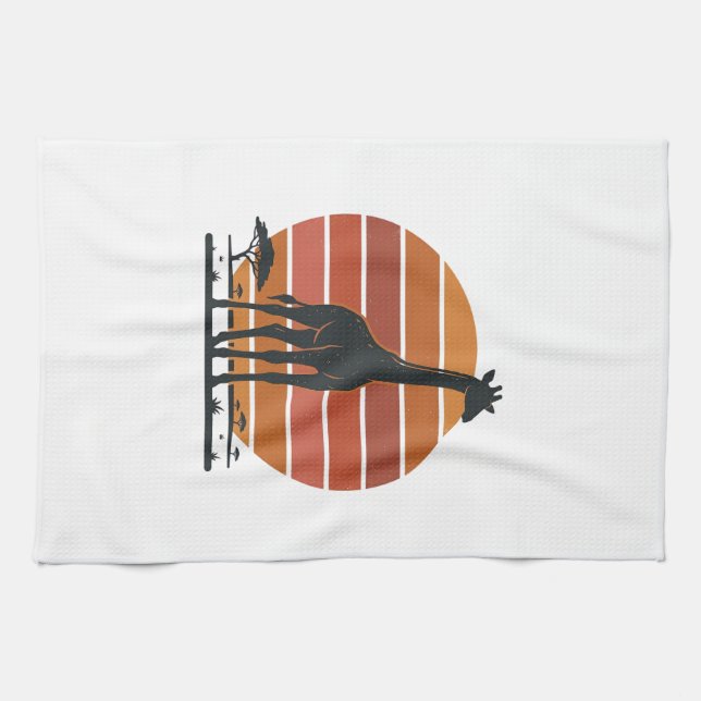 Linge De Cuisine Conception de chemise vectorielle Safari au couche (Horizontal)