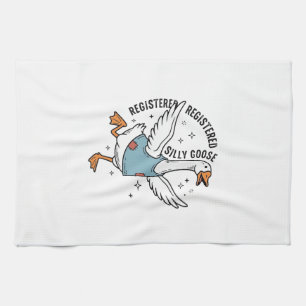 Linge De Cuisine Conception de chemise vectorielle vintage de l'oie