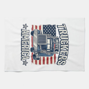 Linge De Cuisine Conception de chemise vintage pour camionneurs Ame