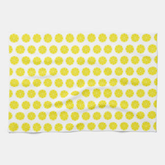 Linge De Cuisine Conception de fruit d'agrumes de citron jaune