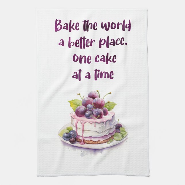 Linge De Cuisine Conception de gâteau sucré (Vertical)