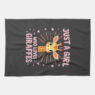 Linge De Cuisine Conception de girafe drôle pour femmes filles safa