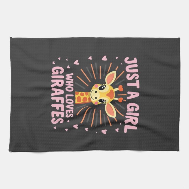 Linge De Cuisine Conception de girafe drôle pour femmes filles safa (Horizontal)