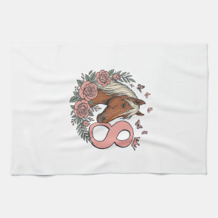 Linge De Cuisine Conception de gravure vintage florale pour les 8 a