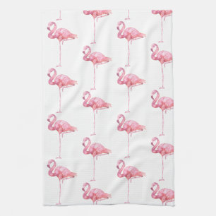 Linge De Cuisine Conception de la série de Flamants roses d'appel d