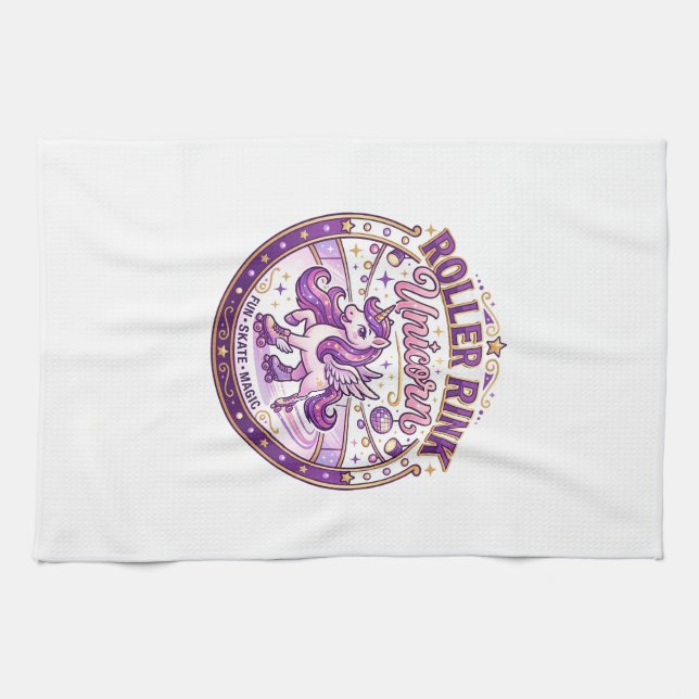 Linge De Cuisine Conception de merch prête pour POD Licorne Roller  (Horizontal)