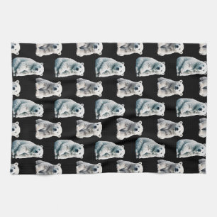 Linge De Cuisine Conception de motif d'animal ours polaire
