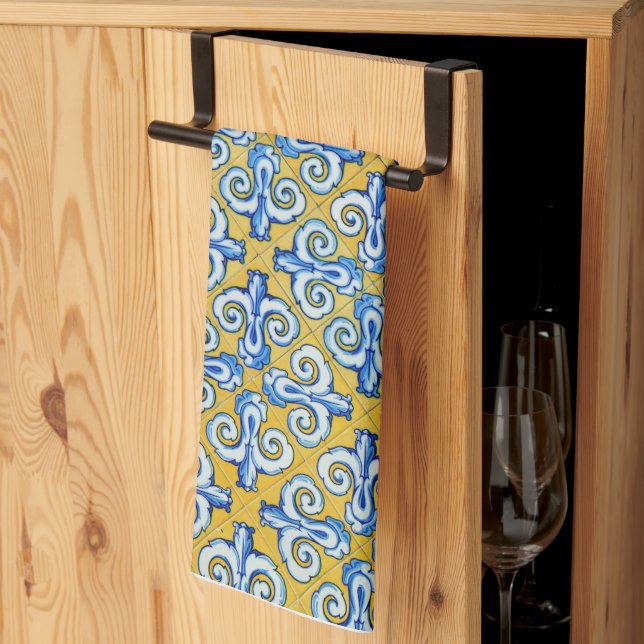 Linge De Cuisine Conception de Motif turquoise populaire (Pliage en tiers)