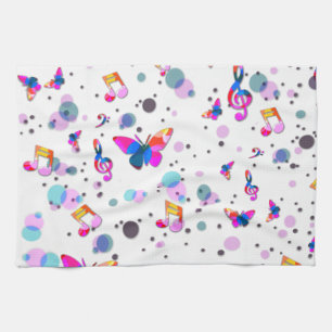 Linge De Cuisine Conception de musique colorée