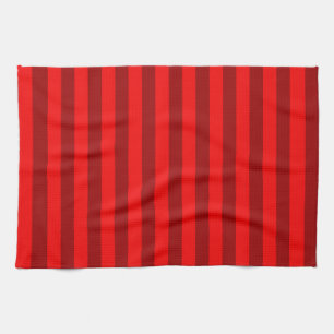 Linge De Cuisine Conception de rayures bordeaux rouges