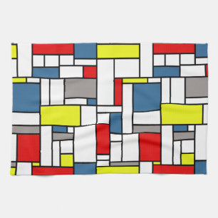 Linge De Cuisine Conception de style de Mondrian