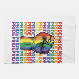 Linge De Cuisine Conception de T-shirt arc-en-ciel Vintage Pride Ra