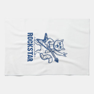 Linge De Cuisine Conception de t-shirt avec gravure vintage de chat