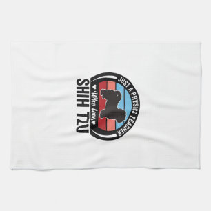 Linge De Cuisine Conception de T-shirt de chien vintage Shih Tzu pr