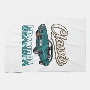 Linge De Cuisine Conception de T-Shirt de voiture vintage Grand-pèr