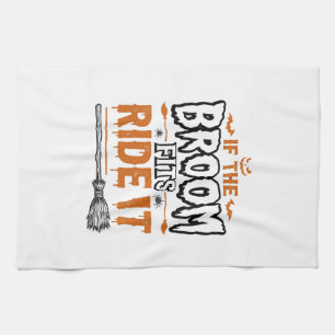 Linge De Cuisine Conception de T-shirt vintage balai de sorcière dr